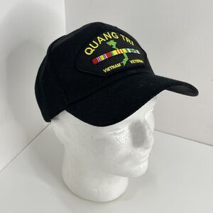 Quang Tri Vietnam Veteran Military embroidered black hat